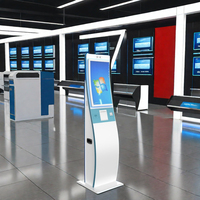 Kiosque de libre-service d'écran tactile de totem de paiement de commande d'affichage à cristaux liquides avec le scanner de code barres