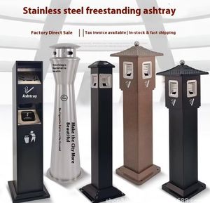 سلة مهملات بسيطة قائمة مع دلو تخزين إطفاء تصميم بدون أغطية - Product Image 2