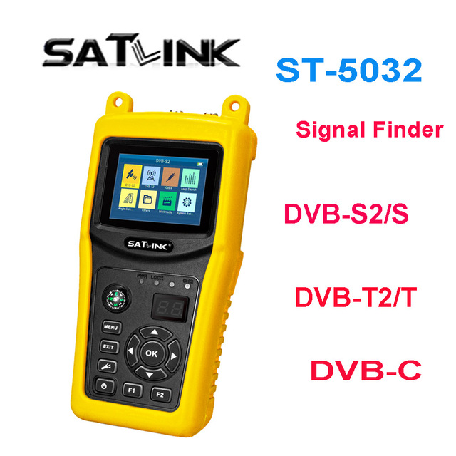 Satlink St-5032 Digital High Definition DVB-S2/S DVB-C DVB-T2/T Satellite Finder