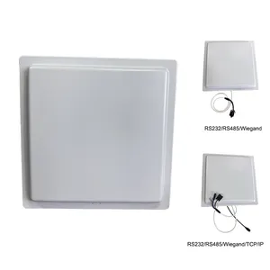 Long range UHF integrated RFID Reader 12dbi antenna + LED Light + Relay output + LAN TCP Communication