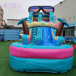 Thương mại ngoài trời trẻ em người lớn Đảng nhảy bouncy lâu đài trượt nước toboggan gonflable Inflatable nhiệt đới trượt nước - Product Image 6