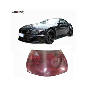 Capô De Carbono para BMW Série 6 M6 vermelho CAPA para BMW Série E63 6 CAPA para BMW E64 2DR E63 Capota Conversível 2004-2009 Ano