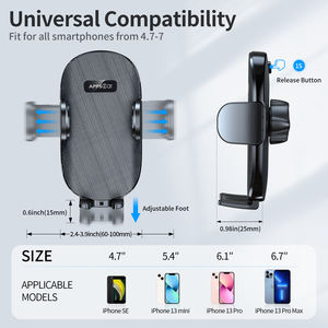 Soporte Universal para Teléfono Móvil con Gancho Flexible y Estable de ABS, Ajuste de 360 Grados, Soporte para Rejilla de Ventilación de Coche - Product Image 5