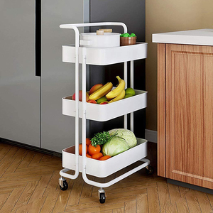 Chariot <span class=keywords><strong>de</strong></span> rangement multi-niveaux, étagère <span class=keywords><strong>de</strong></span> rangement pour la maison, chariot organisateur pour la cuisine, la salle <span class=keywords><strong>de</strong></span> bain, le salon - Product Image 1