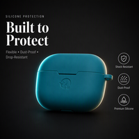 Étui en silicone souple coloré personnalisé de qualité alimentaire pour écouteurs, avec fermeture à pression, antichoc, compatible avec la charge sans fil pour TWS