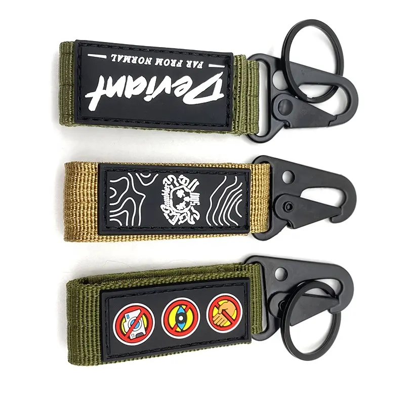 YYX Custom Auto Logo Racing taktische Schlüssel anhänger Lanyard Strap Karabiner Schlüssel bund für Rucksack gürtel