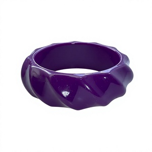 Nuevo Brazalete de Resina Personalizado con Diseño de Ángel Impreso en 3D, en Capas Azul, Rosa, Blanco y Gris, para Mujeres Indias, Joyería al por Mayor - Product Image 5