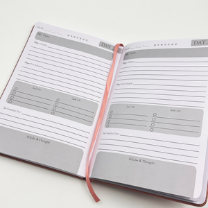 Tùy Chỉnh Thiết Kế A5 Máy Tính Xách Tay Xoắn Ốc Ràng Buộc Chủ Đề-Đường May Tạp Chí Cá Nhân 180 Ngày Cầu Nguyện Da Tạp Chí - Product Image 4