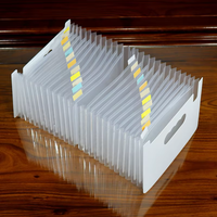 Pochette de rangement suspendue format A4, type accordéon, pour documents, dossiers et cartes, portable pour étudiants et bureaux
