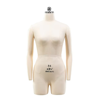 Forme de robe du haut du corps en mousse Mannequin factice femme modèle de couture de style support pour la couture pour adultes comprend des caractéristiques de bras de tête