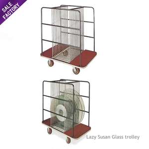 Hot Selling Factory Standard Wedding Event Folding <b>Foldable</b> Table <b>Trolley</b> Commercial Use Banquet Stacking Table <b>Trolley</b> - Product Image 5