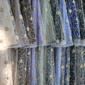MEXIZO 2025 Abito Lungo Musulmano in Tulle Ricamato a 2 Pezzi, Abaya di Dubai, Produttore e Grossista di Abaya di Dubai - Product Image 2