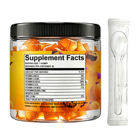 Gummies multivitaminées pour enfants AegleWell OEM, marque privée, vitamines C, D3, zinc, soutien immunitaire, saveur orange, 60 unités