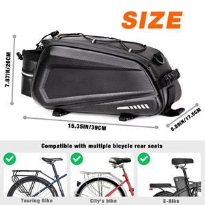 Sac de Selle de Vélo Portable en EVA Imperméable avec Fermeture Éclair, Sac de Porte-Bagages Arrière pour VTT, Vente en Gros Usine - Product Image 6