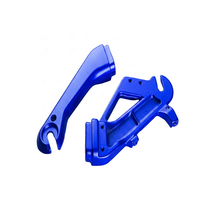 Support de repose-pieds arrière en aluminium forgé de haute précision, acier inoxydable, usiné CNC, anodisé, pour moto