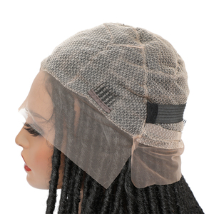 New Long Black Synthetic Hair Lace Front <strong>Braided</strong> <strong>Wigs</strong> Handmade Butterfly Locs FULL Lace Front <strong>Braided</strong> <strong>Wigs</strong> Box <strong>Braided</strong> Lace <strong>Wig</strong> - Product Image 3