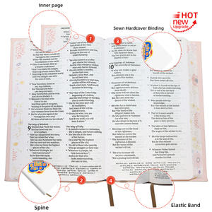 <span class=keywords><strong>Biblia</strong></span> Sagrada Personalizada, Impermeable, con Grabado, Encuadernación Cosida y Ribete Decorativo - Product Image 2