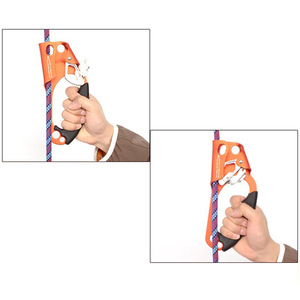 Ascenseur à corde en aluminium personnalisé de haute qualité pour droitiers et gauchers, pour l'escalade sur arbre et la montagne - Product Image 5