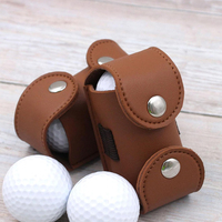 Pochette portable pour 2 balles de golf, porte-balles de golf léger, accessoire de golf imperméable, sac de ceinture avec crochet