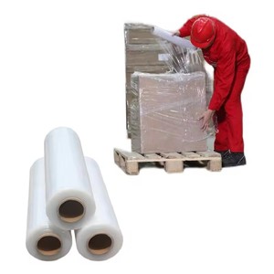 Factory Direct Sell Pallet Carton Wrapping Package Stretch Hand <b>Wraps</b> Film <b>Wrap</b> Hand Machine Strech <b>Wrap</b> Roll Stretch Film - Product Image 1