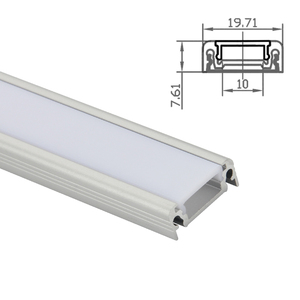 Lắp Đặt Bề Mặt <span class=keywords><strong>Anodized</strong></span> Tủ Đồ Nội Thất Ánh Sáng LED Hồ Sơ Dải Ánh Sáng - Product Image 1