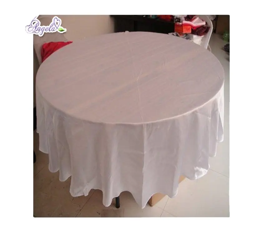 Nappe ronde en satin bon marché fantaisie pour les décorations de table lors d'événements de mariage