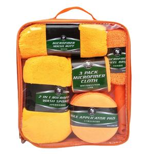 Kit de nettoyage de voiture haut de gamme en microfibre et éponge, 9 pièces, avec brosses super absorbantes pour le <span class=keywords><strong>detailing</strong></span> automobile - Product Image 3