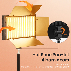 40W professionale LED Studio morbido sottile luce Video per il gioco YouTube Live Streaming del telefono trucco telecomando con otturatore in alluminio - Product Image 2