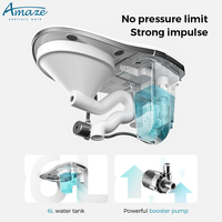 Luxe automatique capteur chasse d'eau Bidet siège de toilette salle de bain une pièce électrique toilette commode intelligente cuvette de toilette intelligente