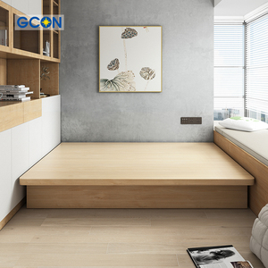Ensemble de meubles de chambre à coucher modernes et compacts pour appartement avec rangement - Product Image 2