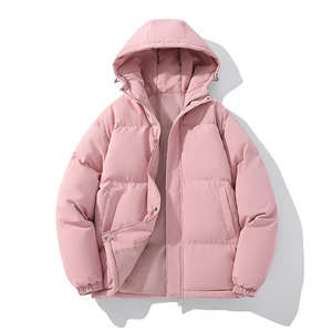 Winter Comfortable Hooded Cotton Coat Cotton-<b>Padded</b> Thickened Fashionable Custom Windproof Basic Warm jacket - Product Image 5