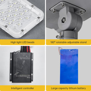 Lámpara <span class=keywords><strong>Solar</strong></span> LED para Calle <span class=keywords><strong>LUMIO</strong></span> LU31 con Garantía de 3 Años, Impermeable IP65, con Ángulo de Haz de 70-140 Grados para Carreteras y Exteriores - Product Image 3