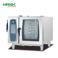 Nouveau four à vapeur combiné à convection en acier inoxydable Highbright Commercial 6000W 220V Garantie 1 an pour boulangerie