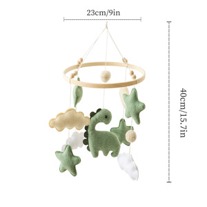 Móvil de Cuna Minimalista Estilo Instagram con Dinosaurios y Nubes, Juguete Colgante Giratorio para Bebés, Ayuda para Dormir - Product Image 6