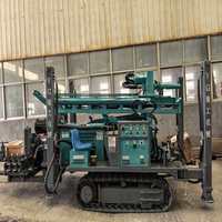 Machine de forage de puits d'eau 200m, foreuse hydraulique mobile pour forage de puits en roche dure