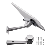 Kit de montage réglable à 360° horizontal et 180° vertical pour antenne satellite Starlink Mini - Montage extérieur en alliage d'aluminium anti-corrosion