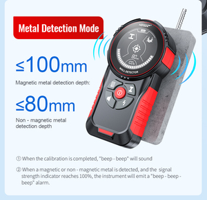 เครื่องสแกนผนังดิจิตอล NOYAFA NF-5102 ตรวจจับโครงเหล็ก ไม้ สายไฟ AC  หน้าจอสี TFT 5 ซม. สำหรับ IP54 รับประกัน 1 ปี - Product Image 5