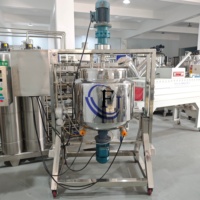 Ligne de production de shampoing chauffée électriquement, machine de fabrication de savon liquide, mélangeur, homogénéisateur de lotion pour soins de la peau, cuve de mélange