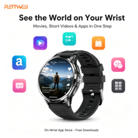 Reloj Inteligente con Control Remoto Infrarrojo para Aire Acondicionado, Pantalla AMOLED, Tarjeta SIM, Llamadas por Bluetooth, OEM, ODM, Venta al Por Mayor