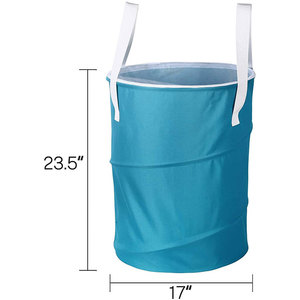 Dung Tích Lớn Có Thể Gập Lại 85L Pop Up Giặt Hamper Xô Hình Trụ Có Thể Gập Lại Quần Áo Túi Giặt Thùng Giặt - Product Image 6