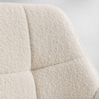 Chaise de salle à manger pivotante en tissu rembourrée confortable de qualité supérieure pour la maison et le bureau, vente en gros