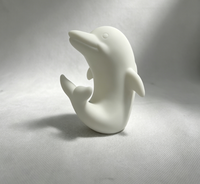 Veilleuse LED en vinyle en forme de dauphin aux couleurs changeantes, adorable animal marin, décoration d'intérieur, cadeau pour bébés, tout-petits, filles et garçons