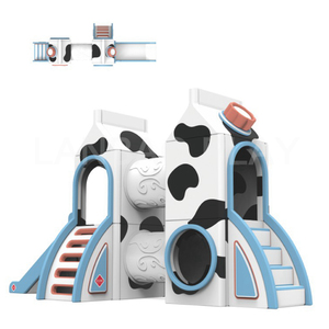 Thiết kế mới nhất bao gồm một Slide kết hợp cho trẻ em, giống như một hộp sữa tươi, trong sân chơi đồ chơi trong nhà này - Product Image 3