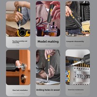 Tournevis électrique rechargeable à batterie lithium, moteur 1103, mini perceuse compacte de type pistolet, 350 tr/min, garantie 6 mois, usage domestique