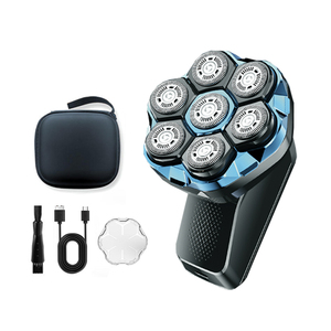Electric Rotary <b>Razor</b> for Men Magnetic Floating Bald <b>Head</b> Shave IPX6 Waterproof Wet Dry Shaving Machine - Product Image 1