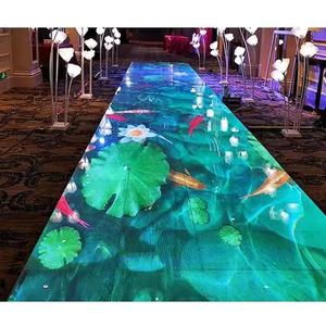 Piso de baile interactivo LED P2.604 con alta frecuencia de actualización, pantalla de video 3D inmersiva con vidrio templado para áreas públicas - Product Image 2