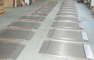 Hochwertige 304 Edelstahl LCD LED-Anzeige OEM Ultra-niedrige Elektronische Bodenwaage 1,5x1,5m 1-2 Tonnen Kapazität - Product Image 5