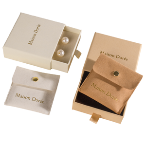 Custom Logo Printed <b>Gifts</b> Paper Velvet-Lined Pull-Out Drawer Jewelry <b>Boxes</b> for <b>Earrings</b> Necklaces - Product Image 1