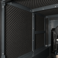 Groupe électrogène diesel silencieux de type canopy de 200 kW pour alimentation de secours d'urgence, triphasé 400 V 50 Hz