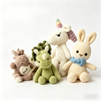 Jouet en peluche en coton fait main sur mesure, animal en crochet, poupée rembourrée OEM pour filles, cadeaux pour bébés